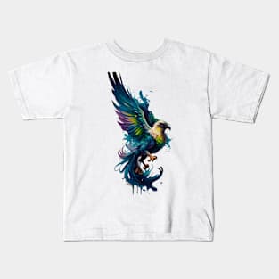 Colourful eagle art Kids T-Shirt